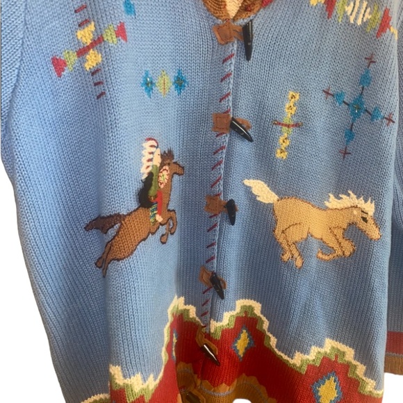 Storybook knits western plus size 2x cardigan handknits home shopping network - Picture 13 of 15